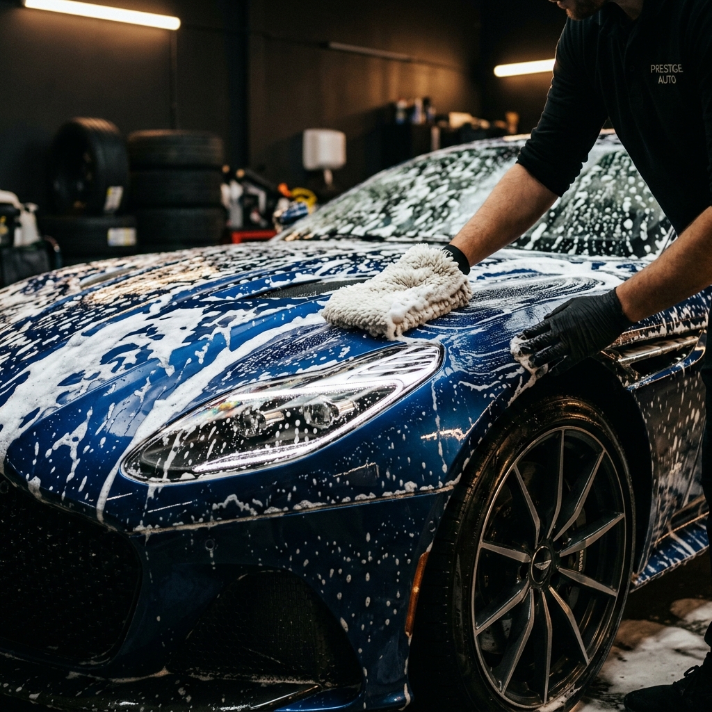 Luxury car hand wash